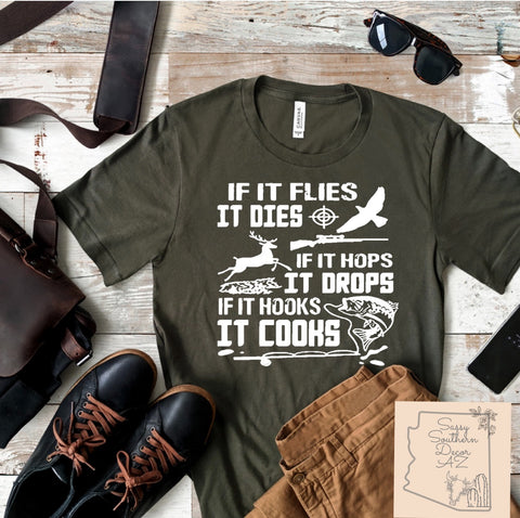 If it flies Hunting tee!